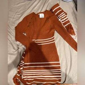 Winter Dress with Scarf